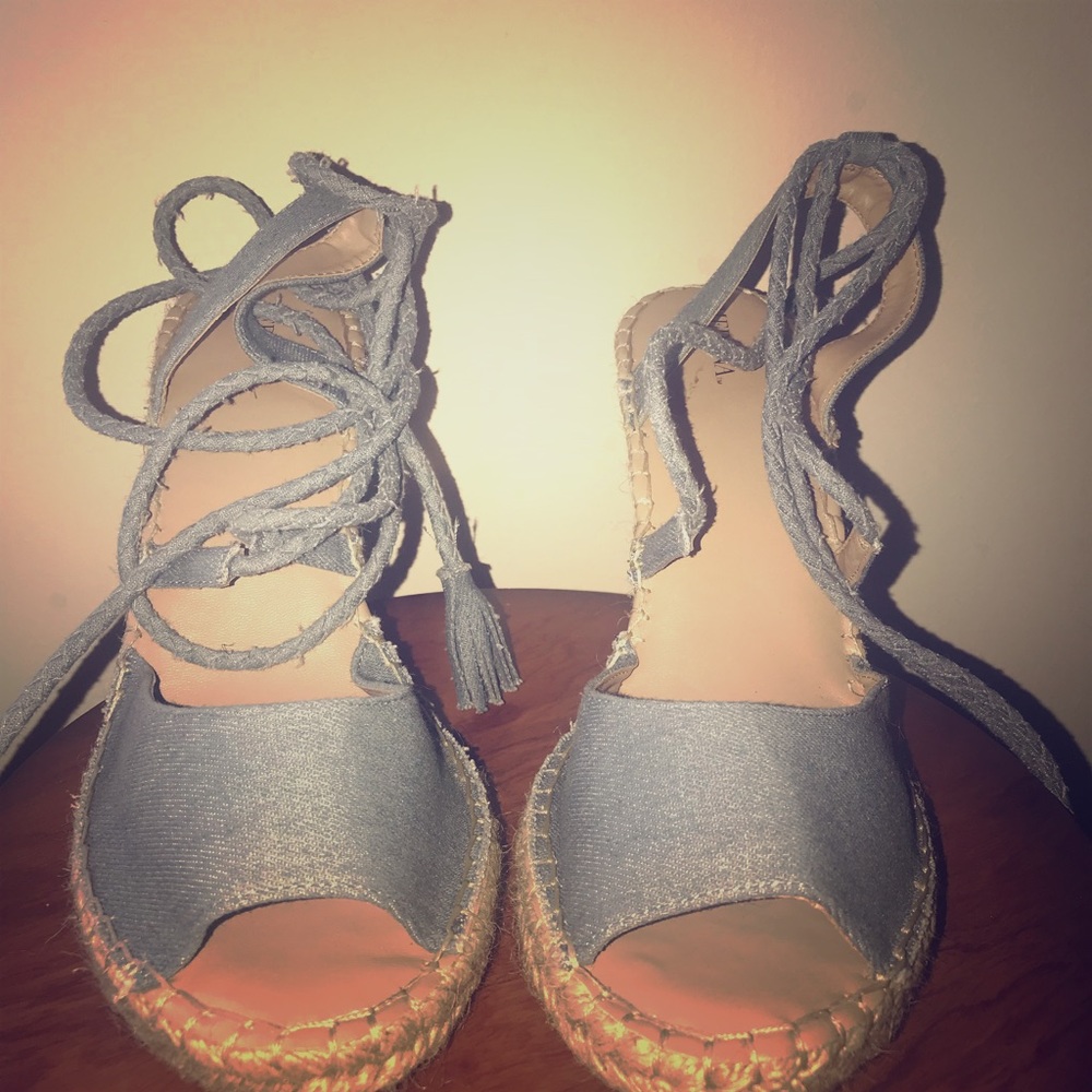 Denim Wedges